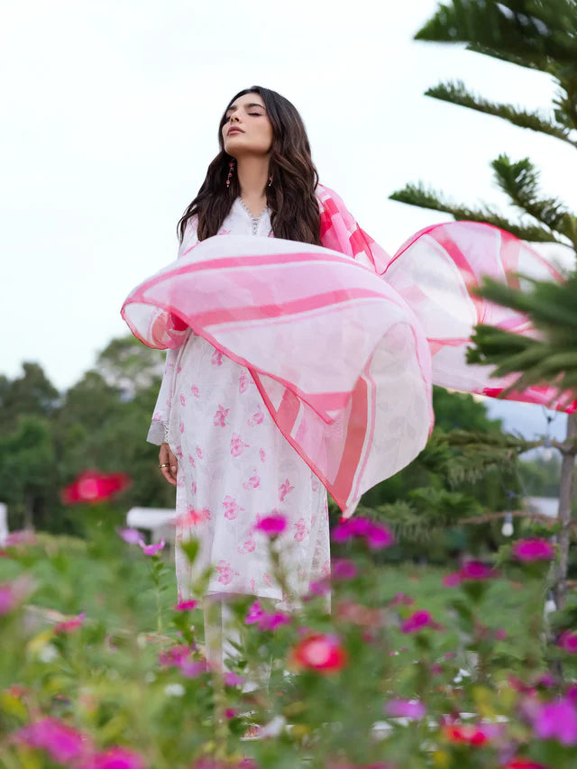 Pret 3Pc Printed Cambric Suit