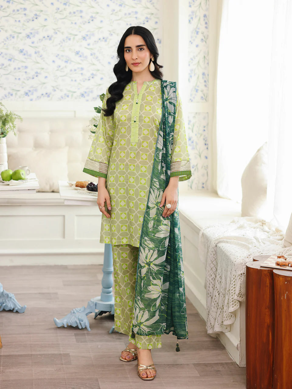 Pret 3Pc Printed Lawn Suit